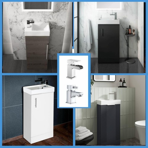 Compact bathroom vanity unit - compact,