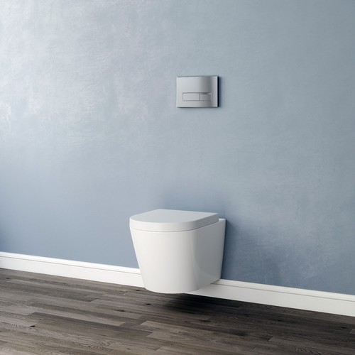 Rimless round wall - rimless, hung