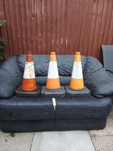 Road traffic cones - road, x3