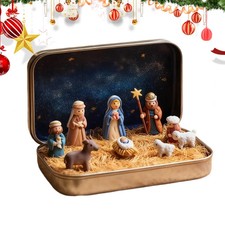 Mini Christmas Nativity Set in