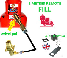 refill propane lpg gas bottles cylinders remotely with 2 metres pipe hose