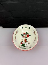 Masons Christmas Village Oval Open Vegetable Serving Dish 9.5" Wide 6 Available