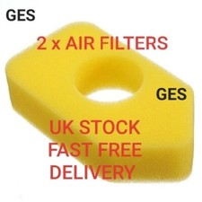 2 X Lawn mower air filter