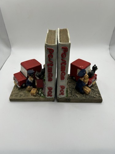 Vintage postman pat - postman, bookends