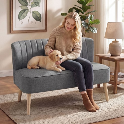 Homcom 117cm loveseat sofa - homcom,