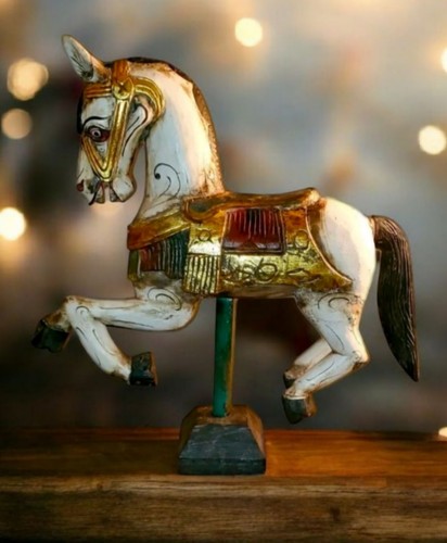 Antique colorful hand carved - antique,