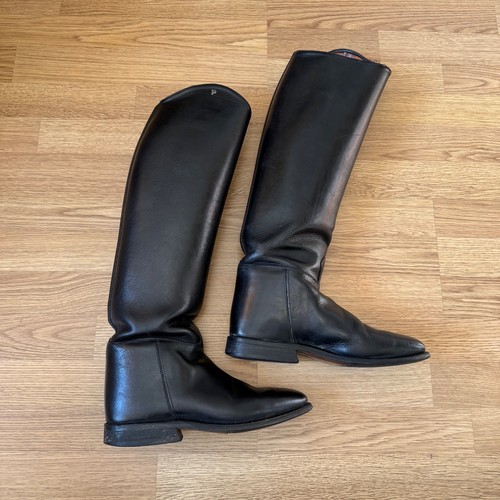 Petrie black leather tall - leather,