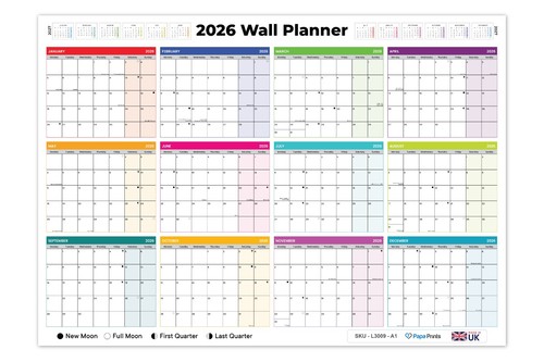 Wall planner 2026 - a1,