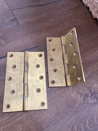 Pair solid brass butt - of,