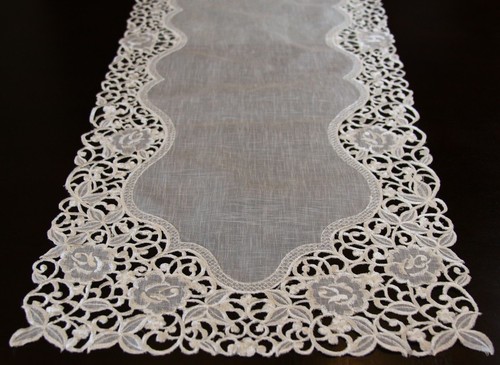 Organza embroidered lace - organza,