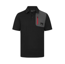 Porsche Motorsport Penske Official Utility Poloshirt Black Grey 