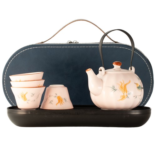 Travel teapot set four - teapot, &