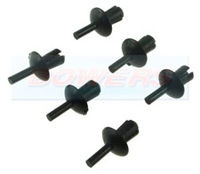 6 x GENUINE EBERSPACHER D1LC/D3LC & COMPACT HEATER BLACK CASING RIVETS 13131051