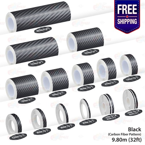 Carbon fiber black pin stripe - fiber,