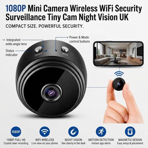 1080p mini camera wireless - 1080p,