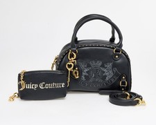 Juicy Couture Black Twig Dogs Bowler Bowling Bag Brand New With Tags