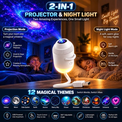 Portable led galaxy ocean - portable,