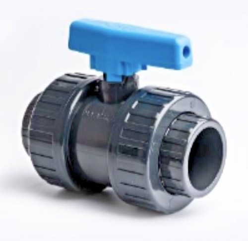 Pvc ball valve plain - plain, double