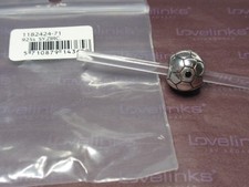 ** Genuine Lovelinks * PLAY BALL  JET BLACK  Silver Charm ** 