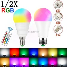 E14 E27 RGB LED Light Bulb 12