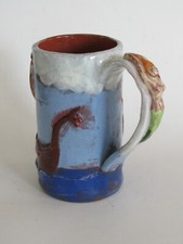 Large Studio Art Pottery Beer