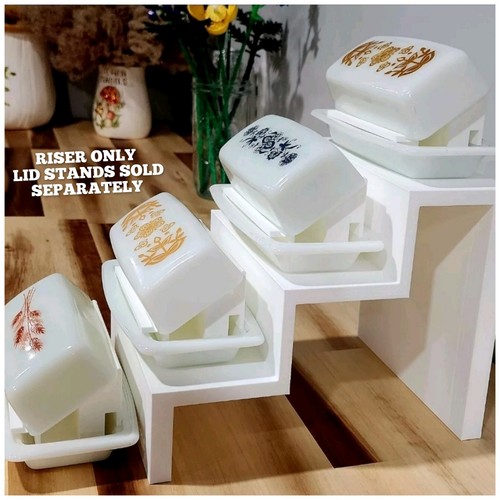 Vertical butter dish - butter, riser