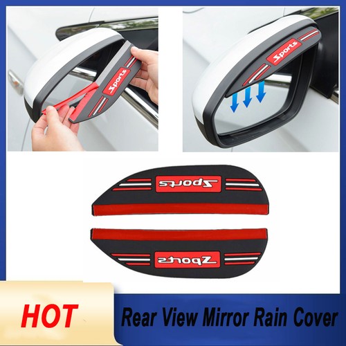 Car rear view mirror - car, rain