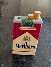 Marlboro Promotional Cigarette Pack Gas Lighter  Memorabilia
