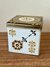 Vintage Tea Caddy Tin With