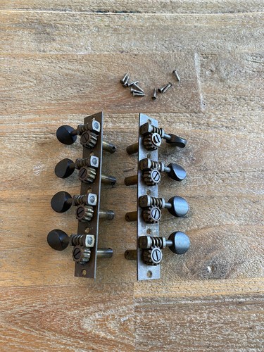 Vintage brass with black knob - vintage,