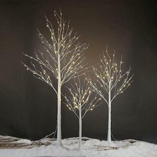 Warm White Led Twig Branch Tree Lights Plug In Christmas Xmas Decor 4FT 5FT 6FT