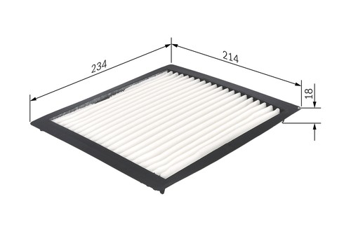Bosch filter cabin air - cabin, lexus