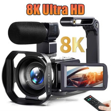 8K Video Camera 64MP Camcorder