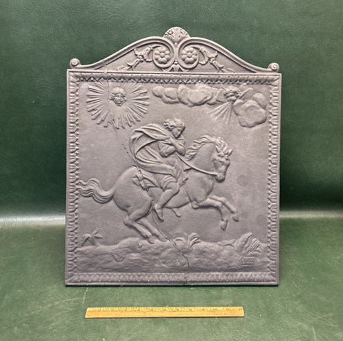 Antique french cast - iron, fire