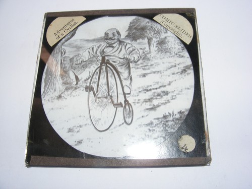 Antique magic lantern glass - magic,
