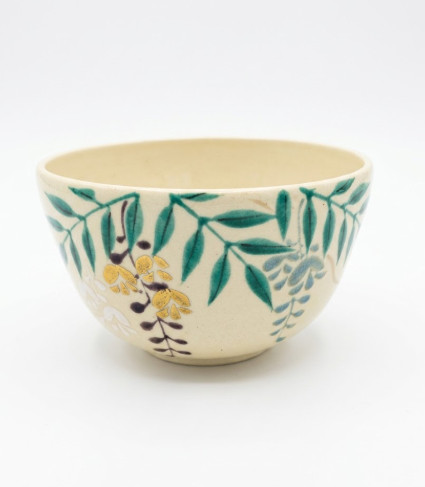 Matcha tea bowl iroe wisteria - tea,