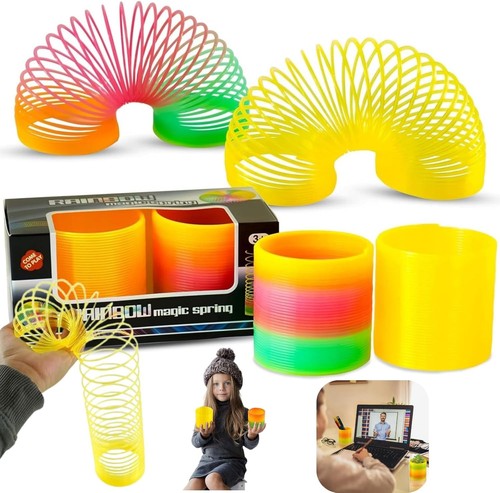 Magic rainbow slinky spring - slinky,