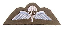 BRITISH AIRBORNE FORCES PARACHUTE WINGS PARA WINGS MOD ISSUE KHAKI/WHITE/BLUE