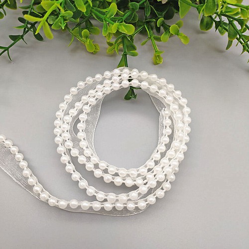 Beautiful white beaded - white,