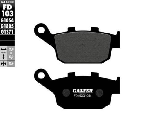 Galfer brake pads for triumph - brake,
