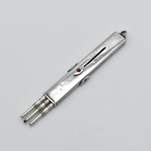 Antique solid silver triple - antique,