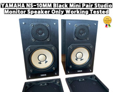 YAMAHA NS-10MM Black Mini Pair Studio Monitor Speaker Only Working Tested