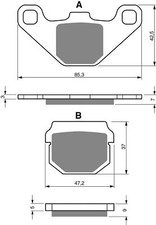 Goldfren Front Brake Disc Pads K5 For Kawasaki KX 100 B6 1996
