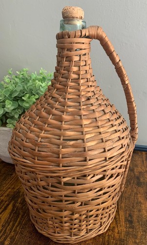 Vintage litre wicker - vintage, 10