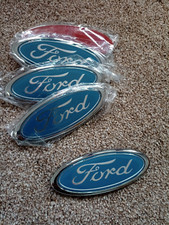 PAIR LIGHT BLUE FORD OVAL