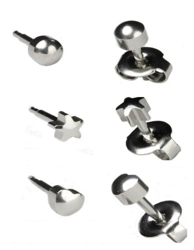 Silver surgical steel small - ,
