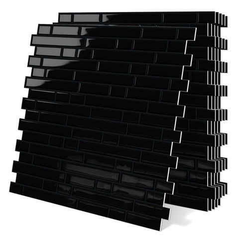 Black peel stick tile - stick,