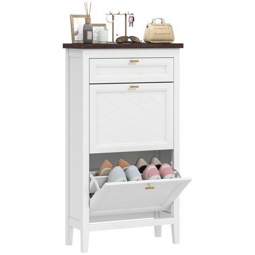 Homcom shoe cabinet - homcom, with