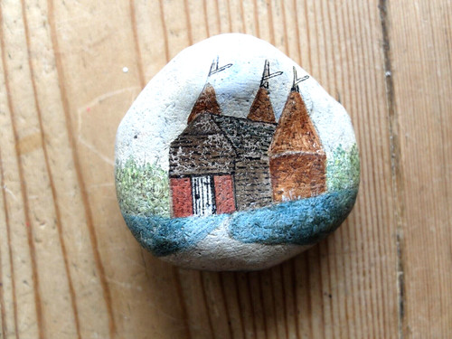 Kent oast house - , painted