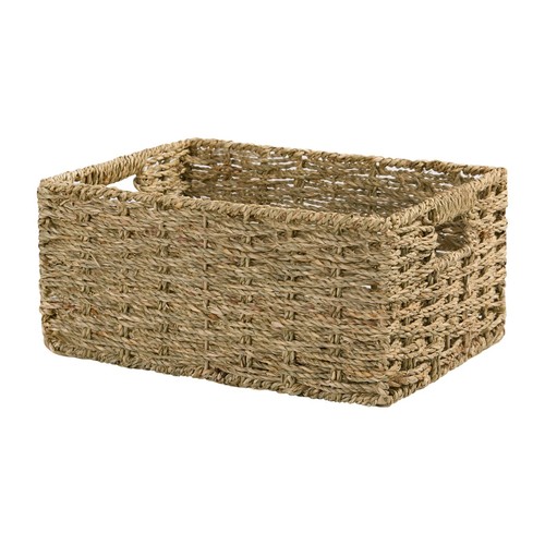 Handwoven seagrass storage - handwoven,